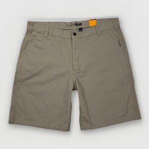 NEW Carhartt Rugged Flex Relaxed Fit Canvas Work Shorts Mens 40 Khaki